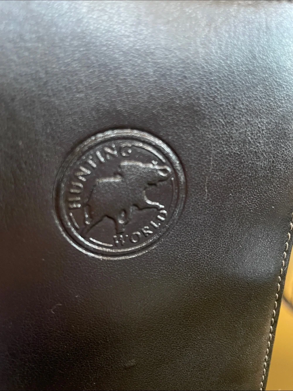 Hunting World Authentic Black Bifold Long Wallet